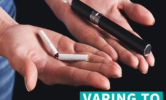 Using vaping to quit smoking